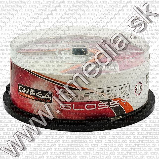 Image of Omega Freestyle BD-R 4x (25GB) BluRay 25Cake (Glossyprint) (IT8425)